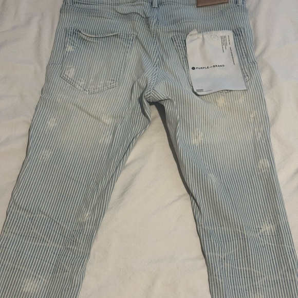 Purple Brand Blue Striped Jeans - Picture 3 of 12